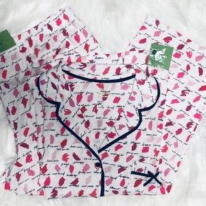 NWT Kate Spade Lipstick Pajama Set